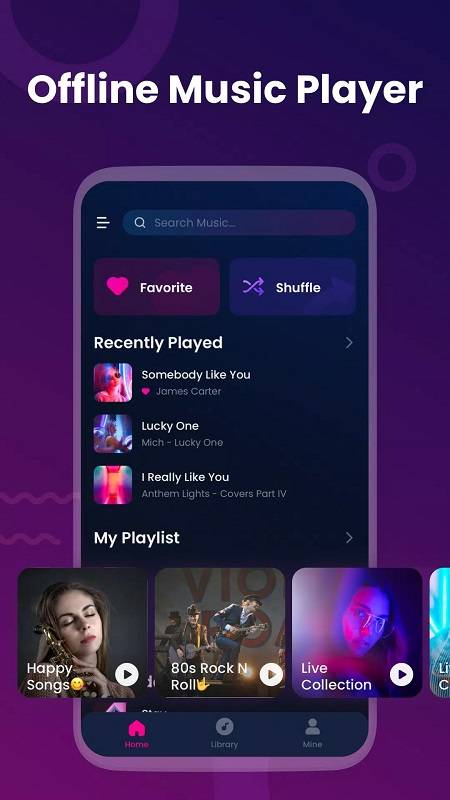 Offline Music Player: My Music Capture d'écran 3