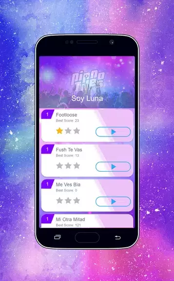 Piano Tiles - Soy Luna Girls Game 螢幕截圖 1