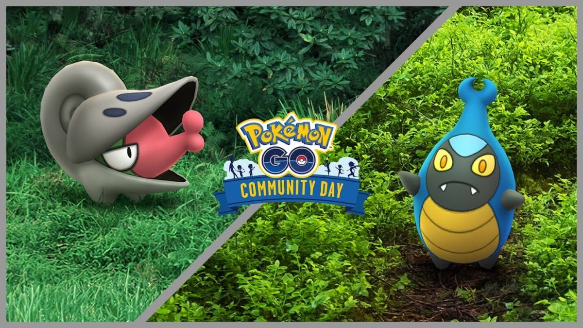 Pokemon GO key art for the Karrablast and Shelmet Community Day