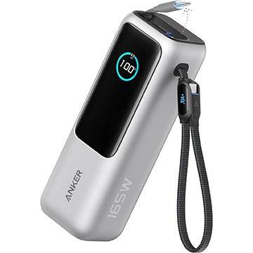 Anker 25,000mAh 165W电力库，带有两个内置USB Type-C电缆