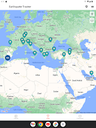 Earthquake App - Tracker, Map Capture d'écran 2