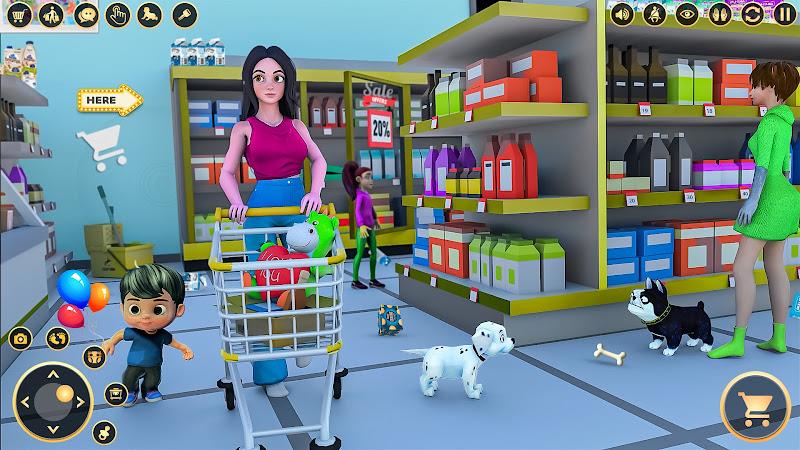 Pregnant Mom Family Game 3D Screenshot 2