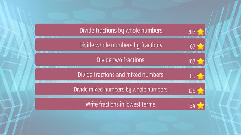 Dividing Fractions Math Game 스크린샷 0