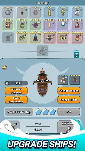 Pirate Ship : Idle Voyage Ảnh chụp màn hình 1