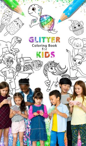 Glitter Coloring Game for Kids স্ক্রিনশট 0