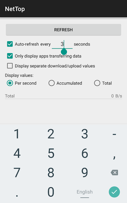 NetTop: RealTime Network Meter Ảnh chụp màn hình 2
