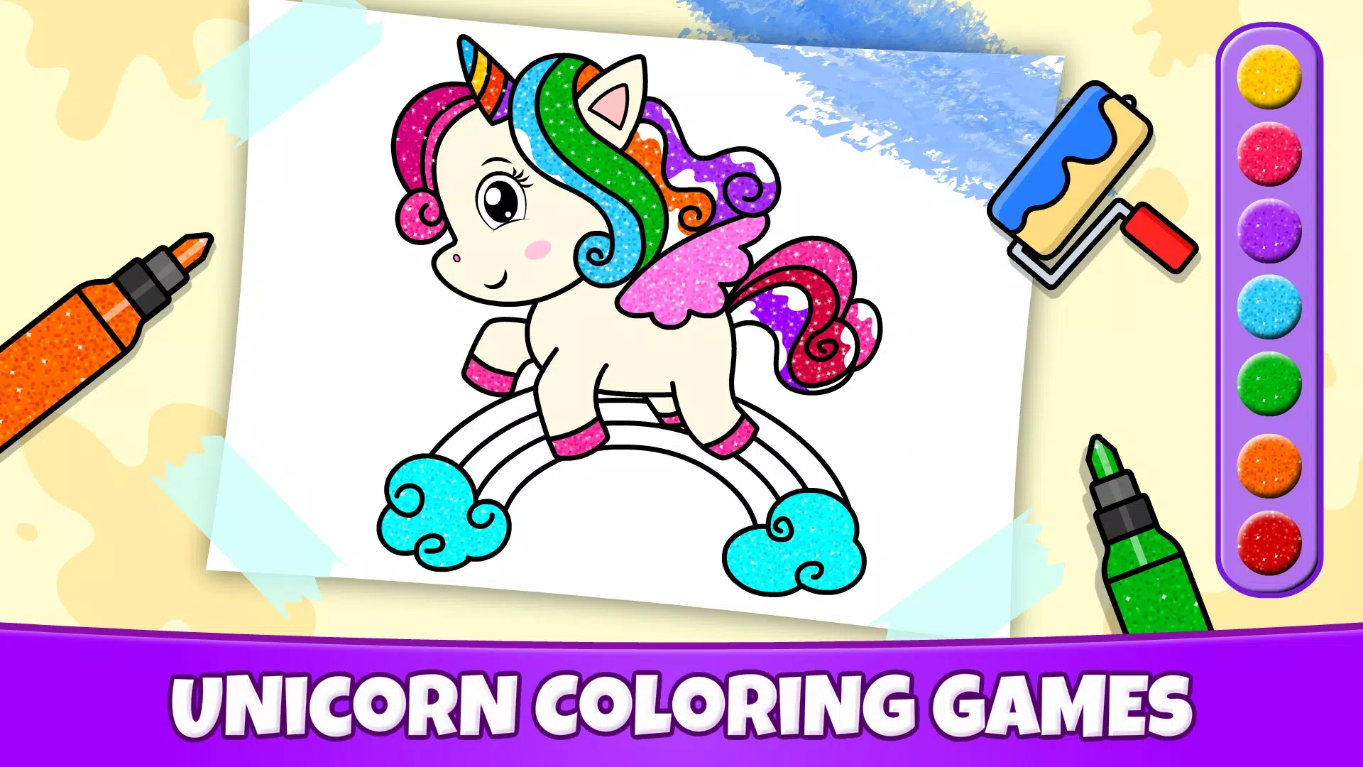 Unicorn Coloring Ảnh chụp màn hình 0