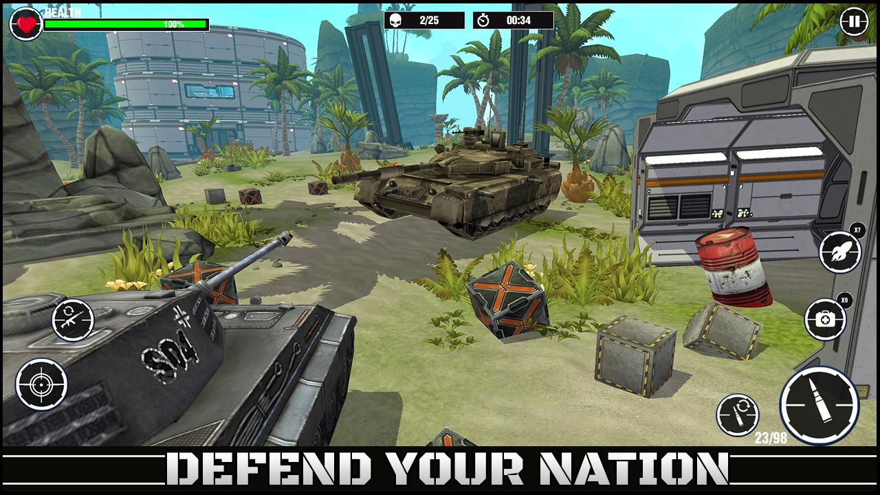 World War Army: Tank War Games Schermafbeelding 2