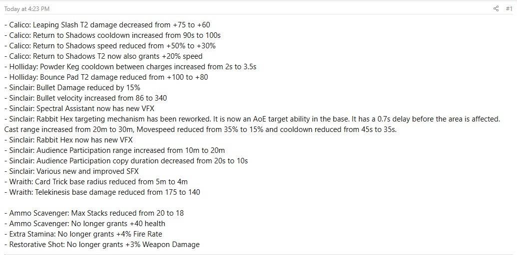 Deadlock Update: Hero and Item Changes