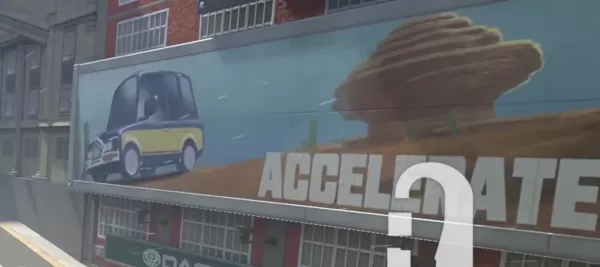 Ten dziwnie wyglądający samochód wywołał spekulacje. Kredyt obrazu: Nintendo.