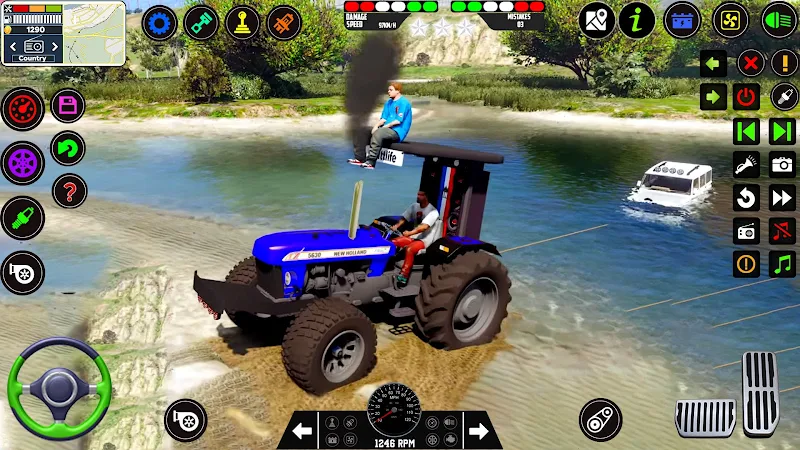 Tractor Driving Tractor Games ภาพหน้าจอ 0