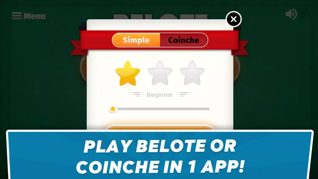 Belote Coinche - card game Ảnh chụp màn hình 1