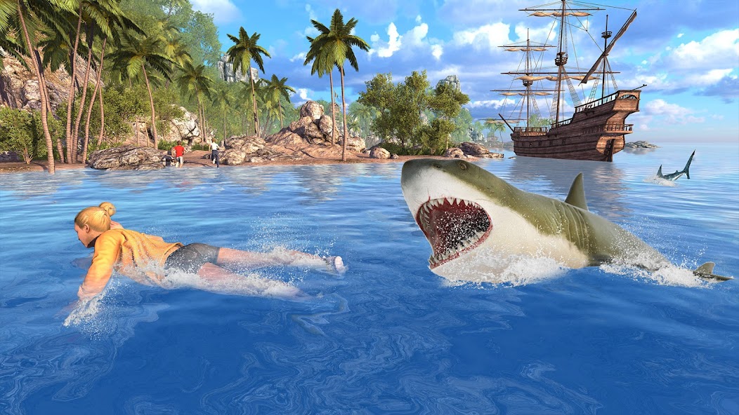 Angry Shark Games: Game 2024 Mod স্ক্রিনশট 1