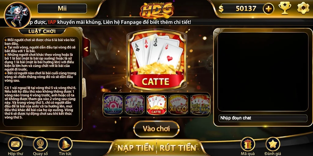Game bài nhận quà khủng - HDG ဖန်သားပြင်ဓာတ်ပုံ 0