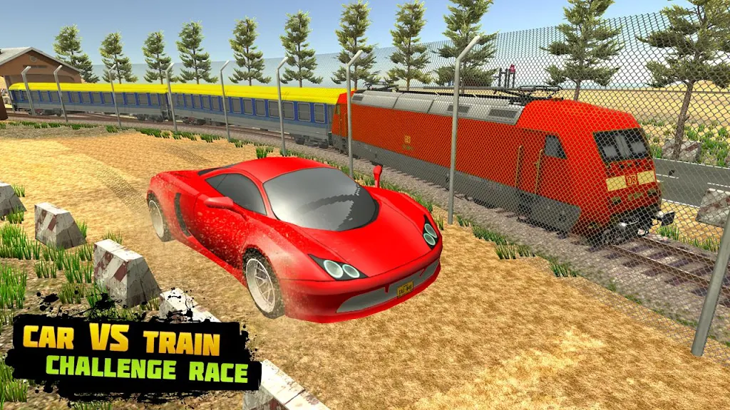 Train Racing 3d- Bus Vs Train Screenshot 3