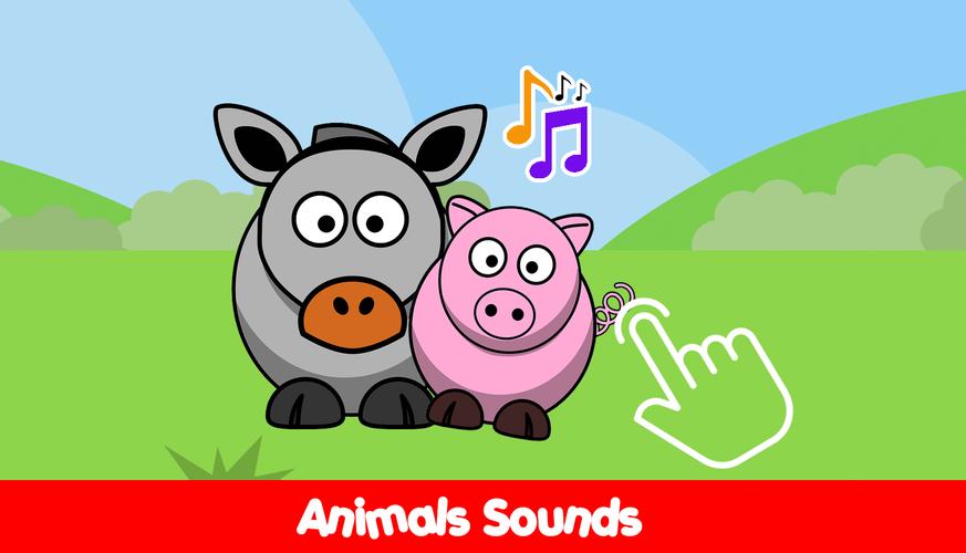 Infant piano with farm animals Скриншот 3