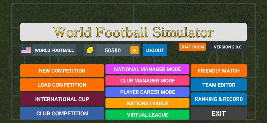 World Football Simulator 螢幕截圖 0