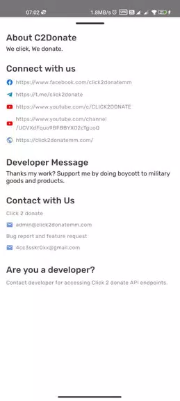 Click 2 donate应用截图第3张
