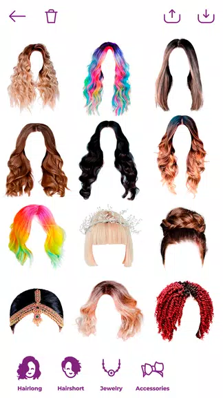 Woman Hairstyle Photo Editor ภาพหน้าจอ 0
