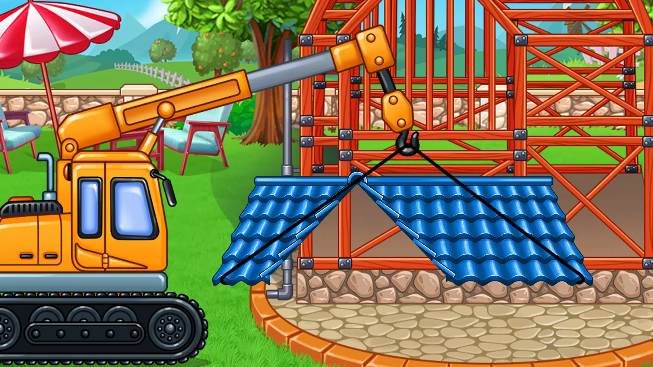 Construction Truck Kids Games Captura de tela 1