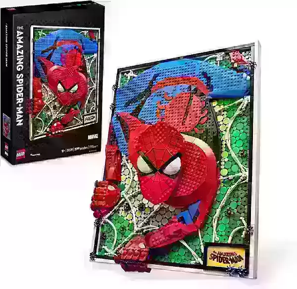 Discontinued LEGO Spider-Man art set