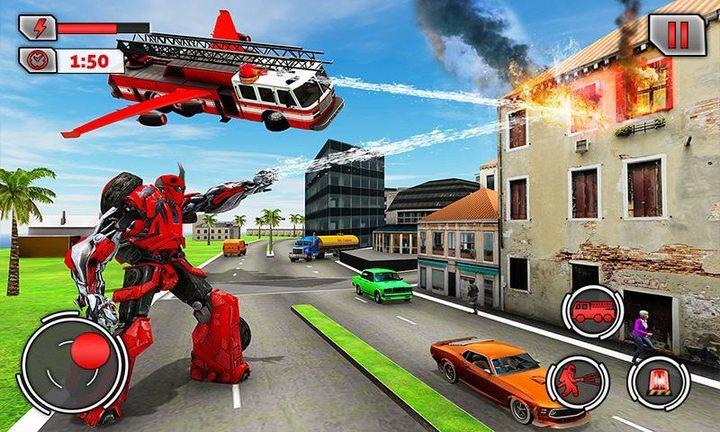 Fire Truck Games: Robot Games Captura de pantalla 0