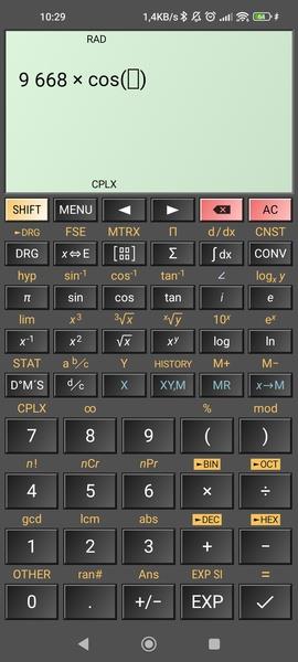 HiPER Calc Screenshot 2