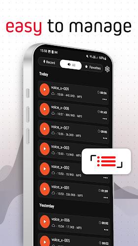 Voice Recorder Pro - VoiceX Ảnh chụp màn hình 2