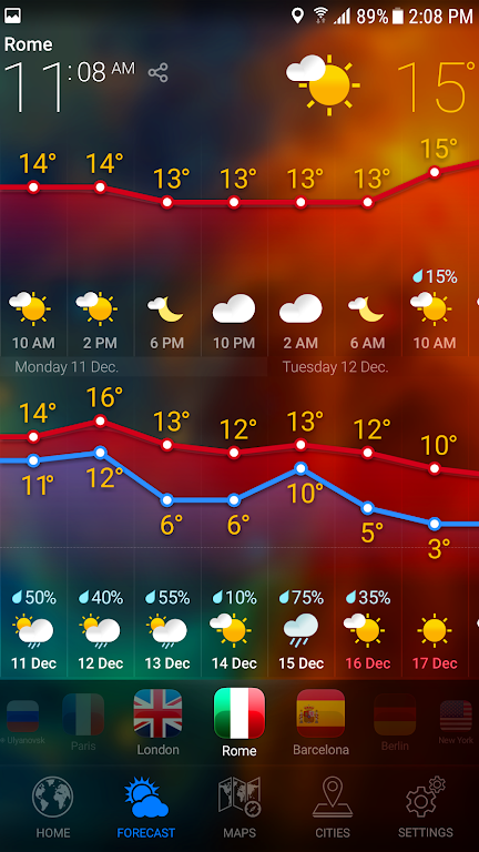 WEATHER NOW Mod Ảnh chụp màn hình 1