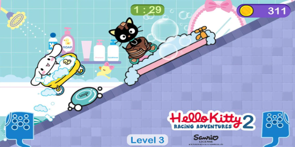 Hello Kitty games - car game ဖန်သားပြင်ဓာတ်ပုံ 1