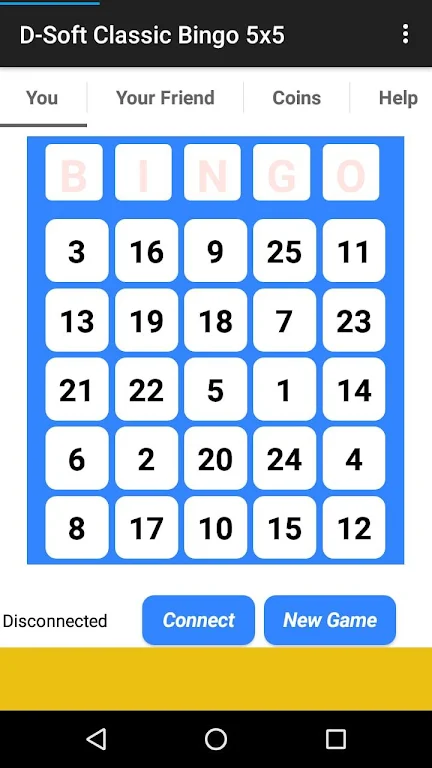 D-Soft Classic Bingo 5x5 Screenshot 1