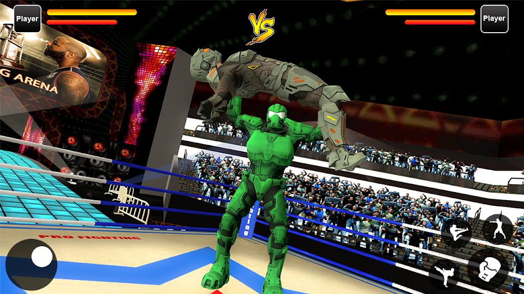 Robot Ring Fighting Real Robot VS Superhero Robot Captura de pantalla 2