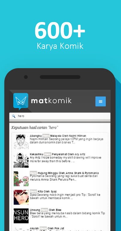 Schermata Matkomik - Apps Komik Percuma! 1