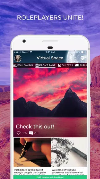 Virtual Space Amino - Geeks RP 螢幕截圖 0