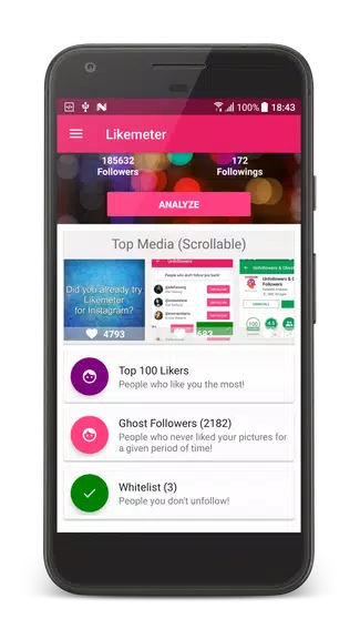 Likes & Ghost Followers for Instagram 螢幕截圖 1
