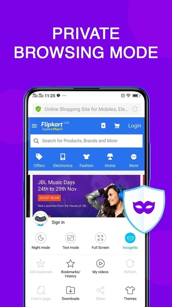 Vivo Browser ဖန်သားပြင်ဓာတ်ပုံ 3