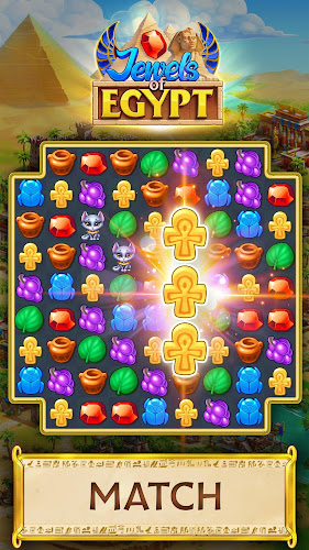 Jewels of Egypt・Match 3 Puzzle 스크린샷 0