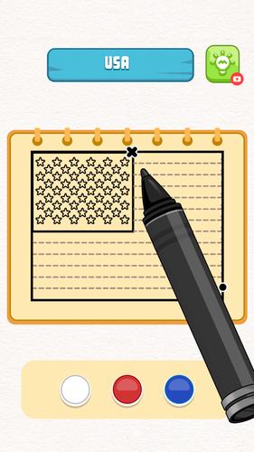 Flag Painting Puzzle Captura de tela 1