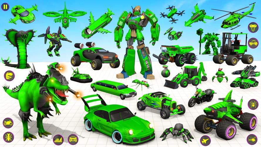 Heli Robot Car Game:Robot Game ภาพหน้าจอ 1