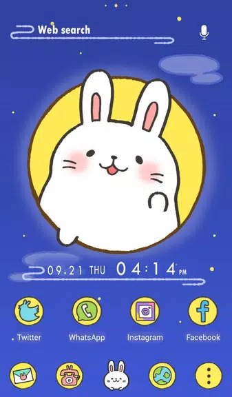 Moon Rabbit Theme Schermafbeelding 0