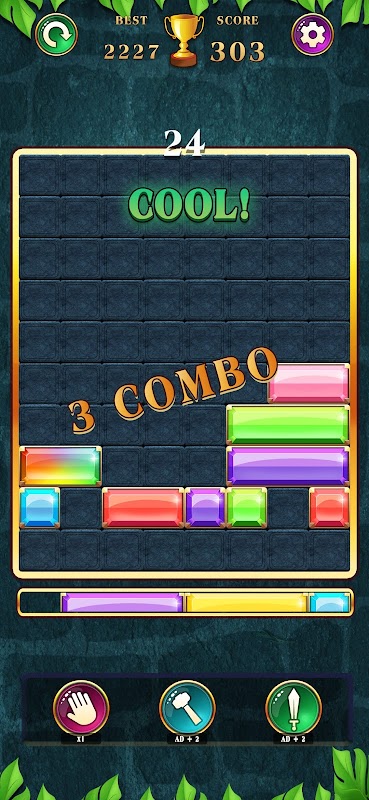 Block Puzzle Jewel Drop Blast 螢幕截圖 2