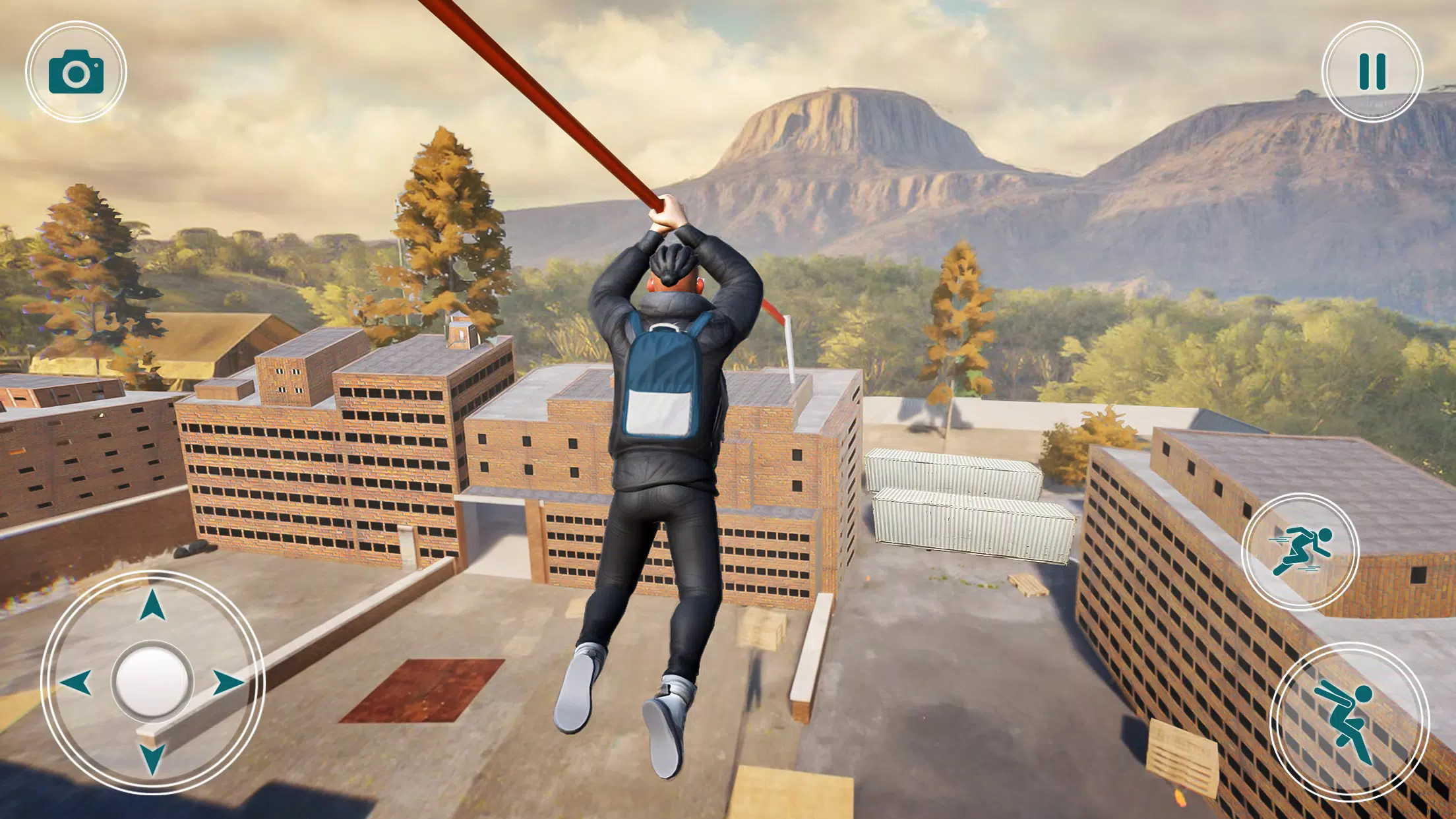 Going Up Parkour Rooftop Games Captura de pantalla 3