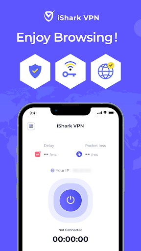 iSharkVPN - Secure & Super Vpn Zrzut ekranu 3