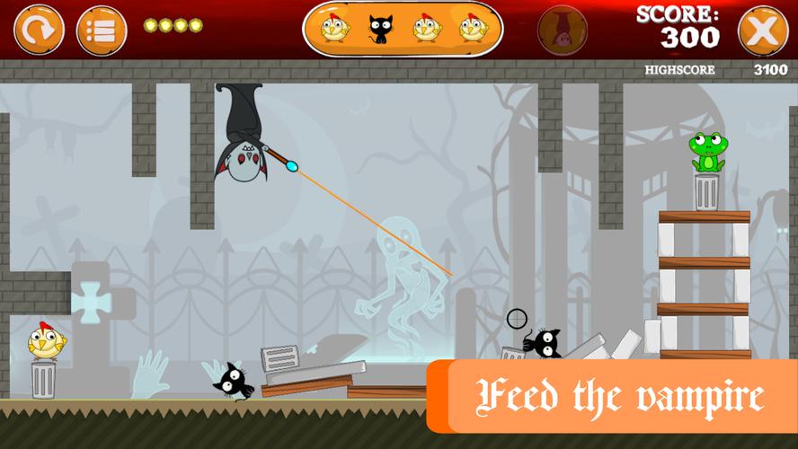 Mr Vampire - Physics Puzzle Capture d'écran 1