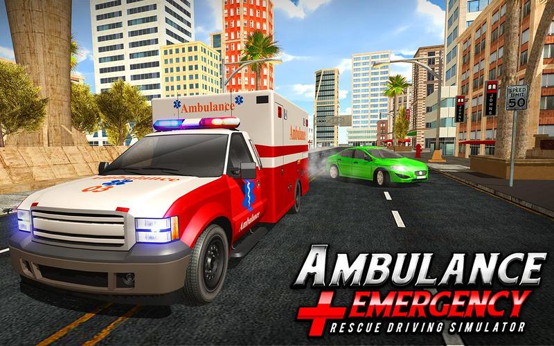 911 Ambulance City Rescue Game ภาพหน้าจอ 0