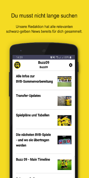 Buzz09–die schwarz-gelben News ภาพหน้าจอ 1