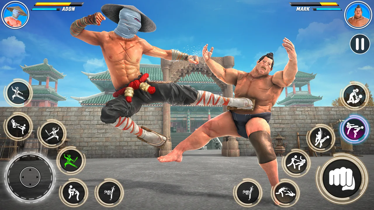 Kung Fu Games - Fighting Games Schermafbeelding 2