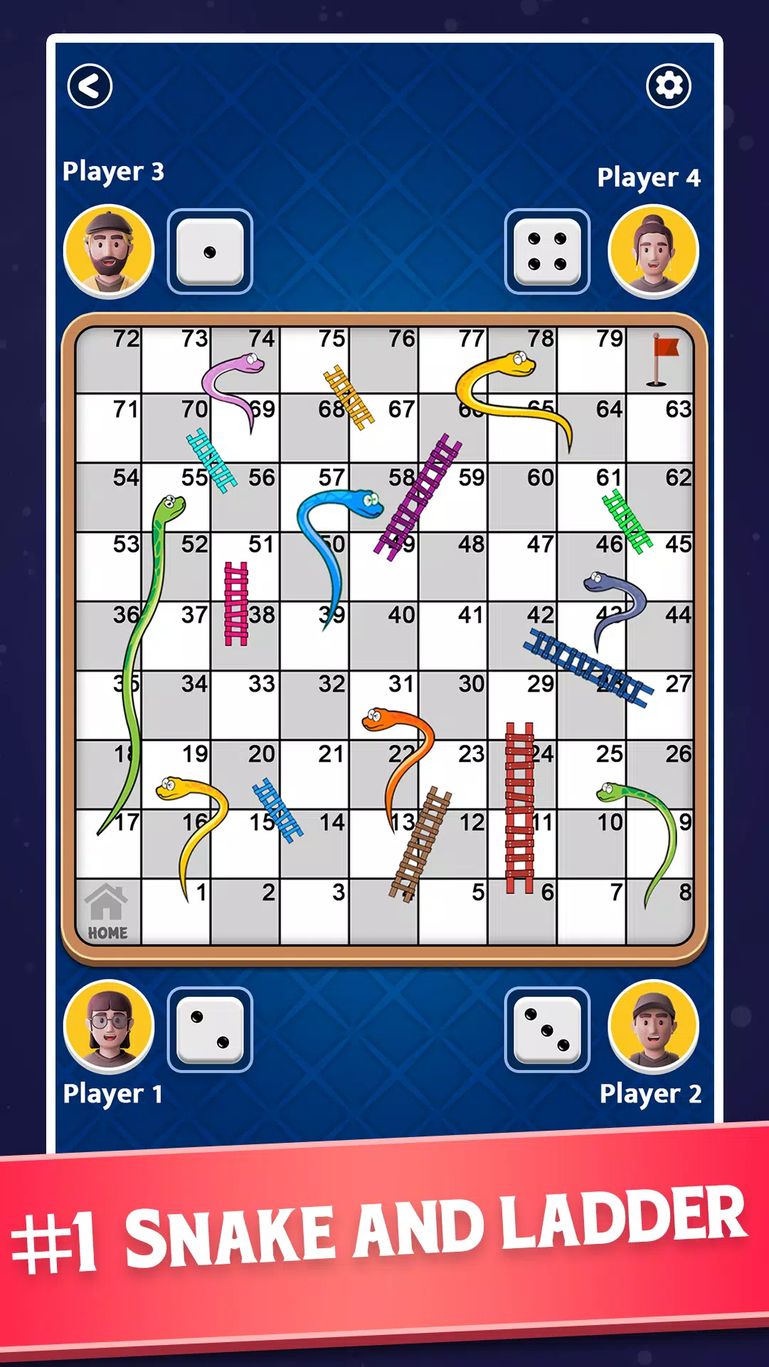 Snakes and Ladders - Ludo Game Captura de pantalla 1