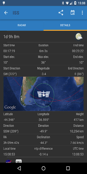 ISS Detector Pro 螢幕截圖 1