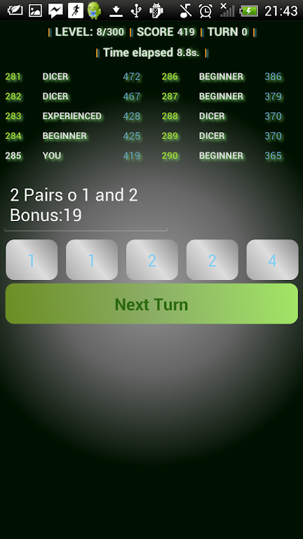 Doms roll dice poker game free Zrzut ekranu 2